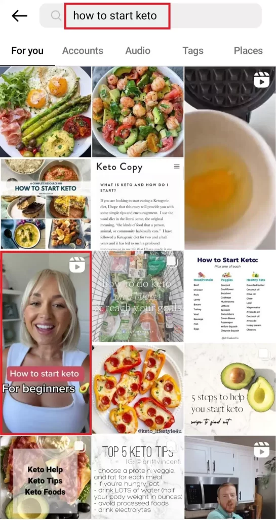 Search query result for "How to start Keto"